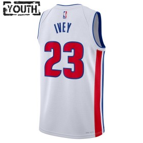 Maillot Enfant Detroit Pistons Jaden Ivey 23 2022-23 Nike Association Edition Blanc Swingman